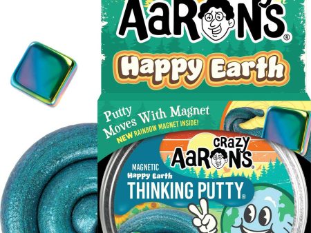 CRAZY AARON S THINKING PUTTY MAGNETIC HAPPY EARTH Sale