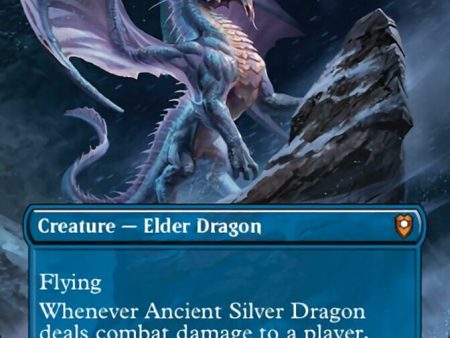 Ancient Silver Dragon (Borderless Alternate Art) [Commander Legends: Battle for Baldur s Gate] Hot on Sale