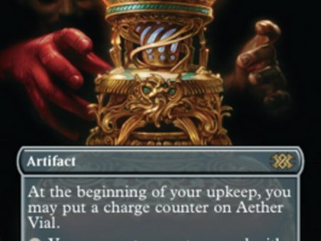 Aether Vial (Borderless Alternate Art) [Double Masters 2022] Discount