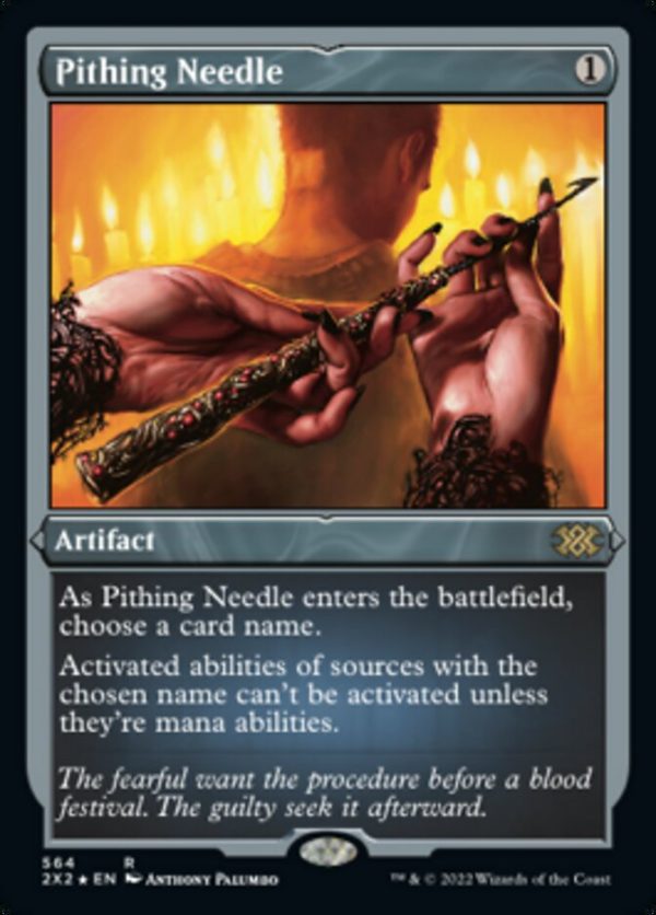 Pithing Needle (Foil Etched) [Double Masters 2022] Hot on Sale