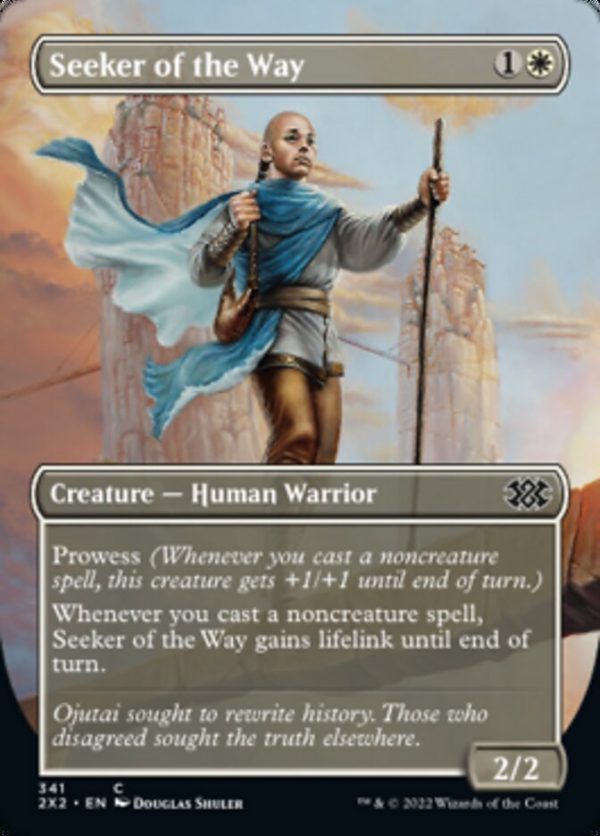 Seeker of the Way (Borderless Alternate Art) [Double Masters 2022] Supply