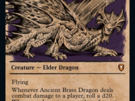 Ancient Brass Dragon (Showcase) [Commander Legends: Battle for Baldur s Gate] Online Hot Sale